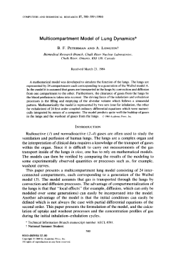 Multicompartment Model of Lung Dynamics*