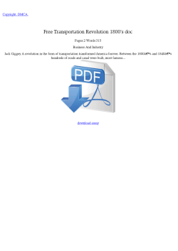 free Transportation Revolution 1800`s doc