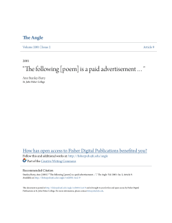 The following [poem] is a paid advertisement&hellip;