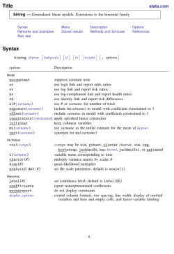 binreg - Stata