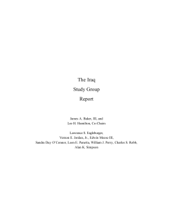 The Iraq Study Group Report