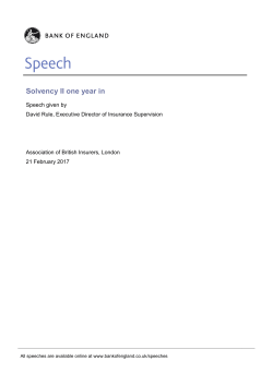 Speech - Bank of England