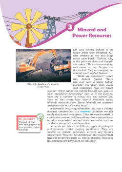 Mineral and Power Resources