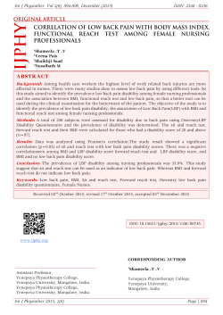 abstract - International Journal of Physiotherapy