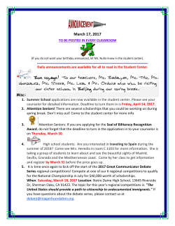 March 17, 2017 - Pasadena Unified School District