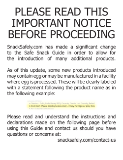 please read this important notice before proceeding