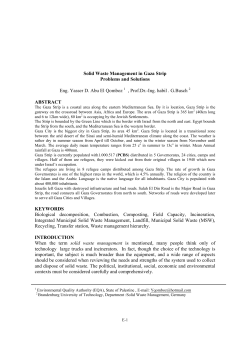 Solid Waste Management in Gaza Strip Problems and Solutions Eng