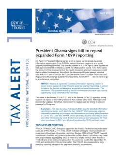 President Obama signs bill to repeal expanded Form