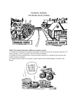 Economic Systems 6th Grade Social Studies