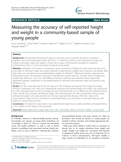 Measuring the accuracy of self-reported height and