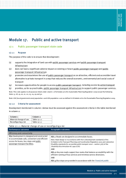 Module 17 - Public and active transport