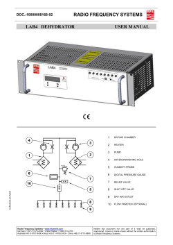 Service Manual - Radio Frequency Systems