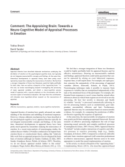 Comment: The Appraising Brain: Towards a Neuro