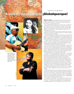 A walk on the world side &iexcl;Globalquerque!