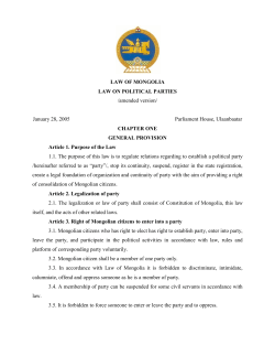 Law on Political Parties