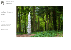 Juliana Cerqueira Leite - CASS Sculpture Foundation