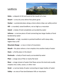 Landforms for web - West Canada Valley CSD