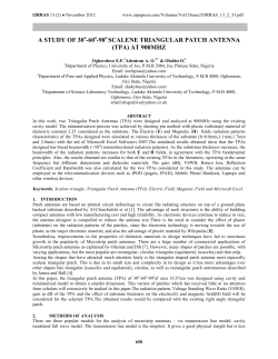 A STUDY OF 30 -60 -90 SCALENE TRIANGULAR PATCH