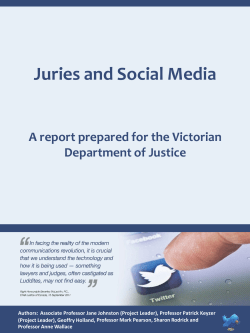 Juries and Social Media - National Center for State Courts