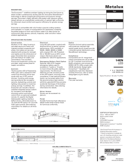 Metalux Encounter 14EN 1` x 4` Specification Grade LED Troffer