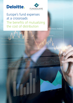 Europe`s fund expenses at a crossroads