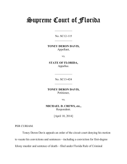 SC12-115 Opinion - Florida Supreme Court