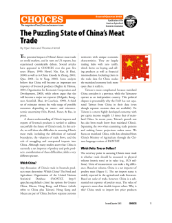 The Puzzling State of China`s Meat Trade