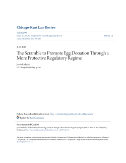 The Scramble to Promote Egg Donation Through a More Protective