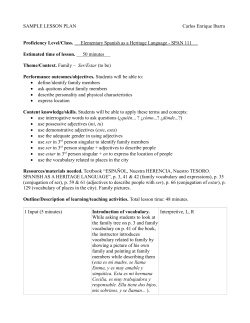 IBARRA &ndash; Lesson plan