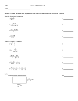 Exam H 0312 Chapter 7 Prac Test