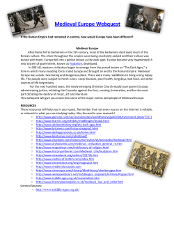 Medieval Europe Webquest
