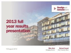 Financial performance - Bendigo and Adelaide Bank