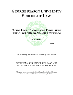 1 - Antonin Scalia Law School