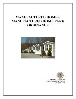 manufactured homes - City of Pasadena, TX