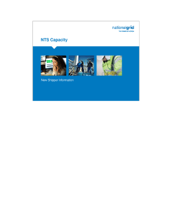 Capacity is a - National Grid