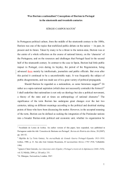 1 Was Iberism a nationalism? Conceptions of Iberism in