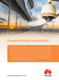 SmartAX MA5620 and MA5626