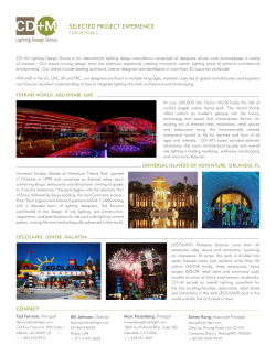 Theme Parks - CD+M Lighting Design Group