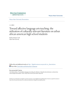 Toward affective language arts teaching