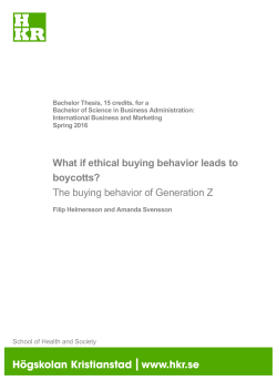What if ethical buying behavior leads to boycotts? The buying