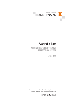 Administration of mail redirection service