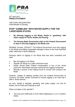 Stop &ldquo;Gambling&rdquo; With Water Supply For The 3 Northern States