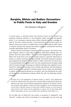 Burqinis, Bikinis and Bodies: encounters in Public Pools in Italy and