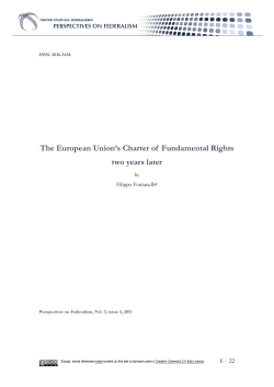 The European Union`s Charter of Fundamental Rights two years later