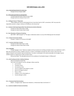 CSXT 8100 Changes- July 1, 2015