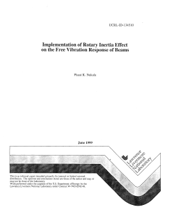 Implementation of Rotary Inertia Effect on the Free