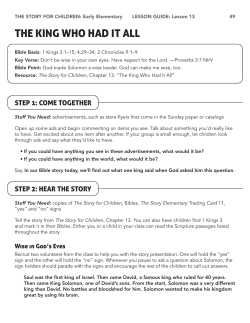 THE KING WHO HAd IT ALL