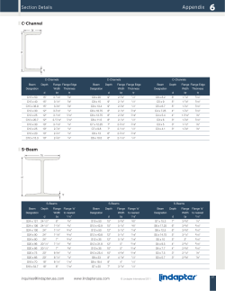 Beam sizes - Lindapter