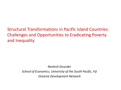 Structural Transformations in Pacific Island Countries