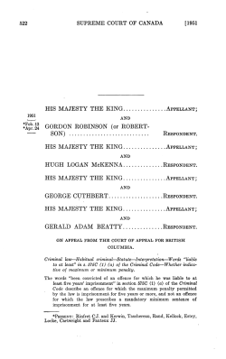 HUGH LOGAN MeKENNA GEORGE CUTHBERT GERALD ADAM